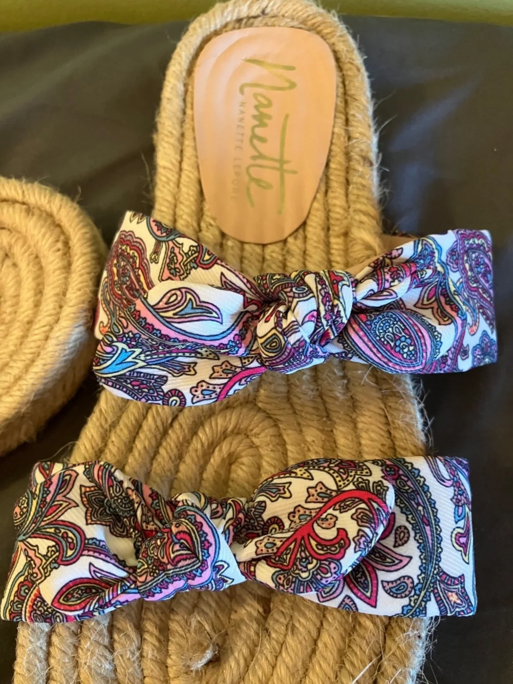 Nanette Lepore Lily Bow Espadrille Sandals (US WOMENS 8)